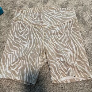 Old Navy Zebra Print Bike Shorts - great for maternity